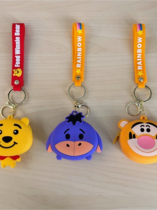 Accessories - Silicone Coin Pouch Keychain Bundle